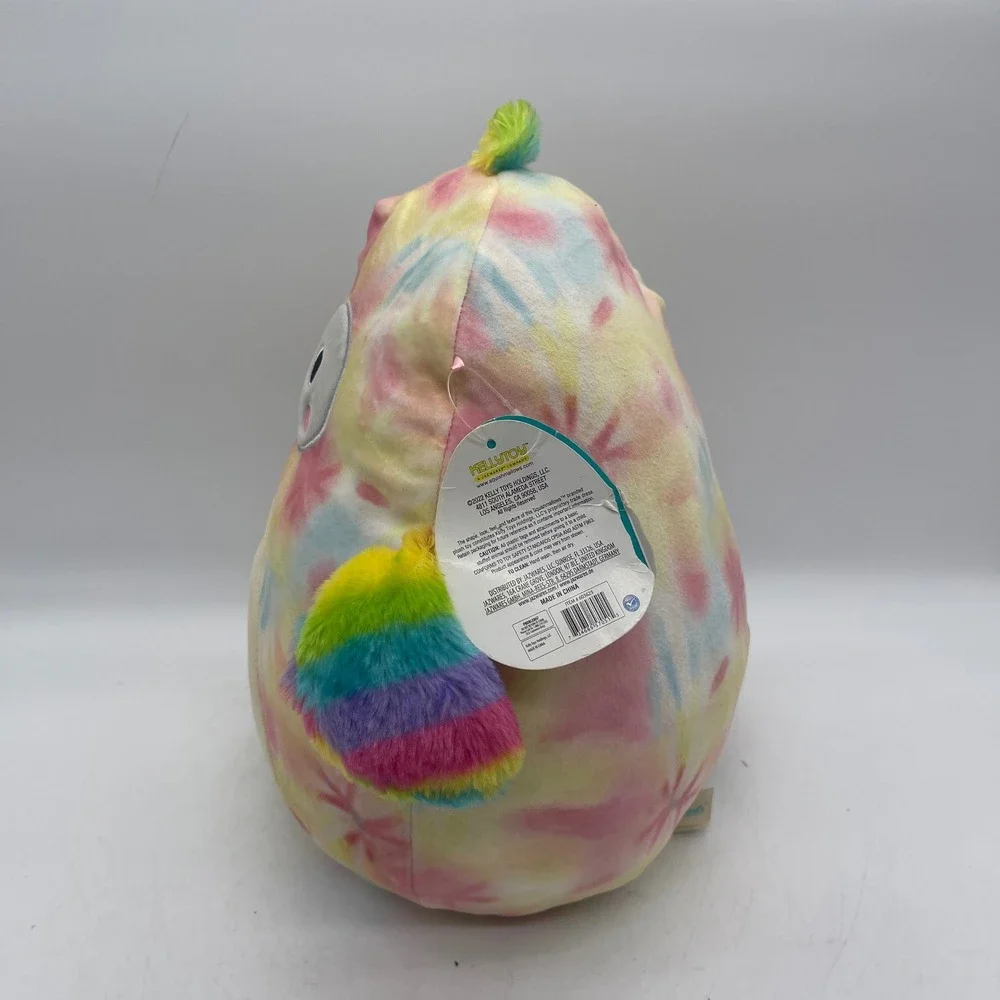 NWT Squishmallows S11-1329 11 Inch Multicolor Toucan Carmella Tie Dye Plush
